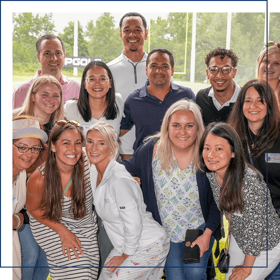 Group of people taking a photo